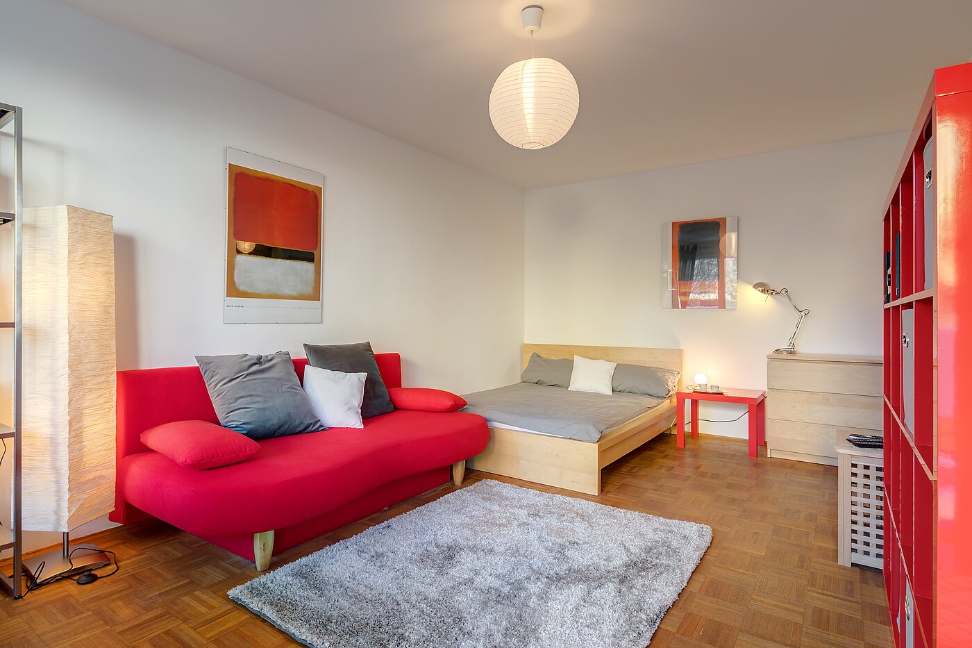 Apartamento de 1 habitación | München-Neuhausen | 2301ML8 | Gemütlicher Wohn- Schlafbereich