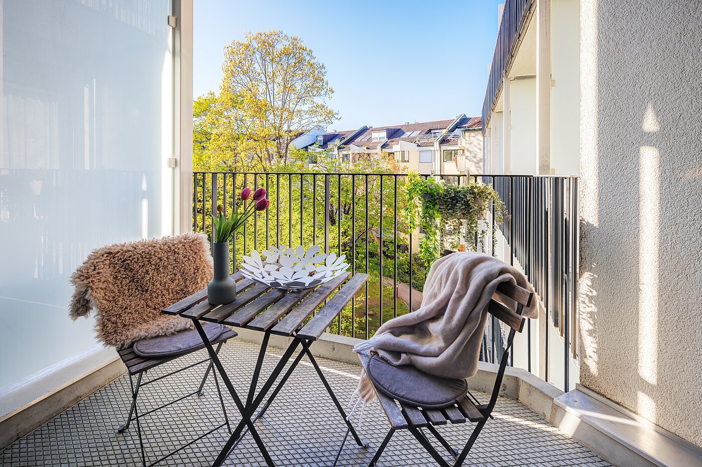 Apartment de 1.5 habitaciones | München-Bogenhausen | 70378 | ...auf dem Balkon...