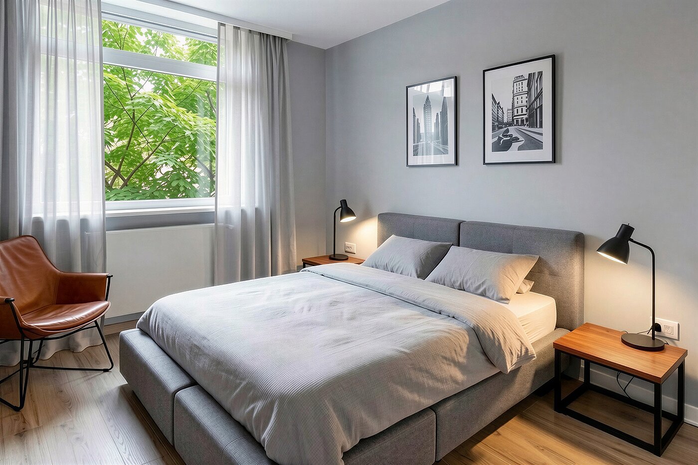 Apartamento de 4 habitaciones | München-Aubing | 70276 | KI-generiertes Möblierungsbeispiel