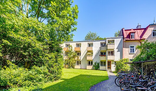 Apartamento de 1 habitación | München-Schwabing | 2210ML3 | ...im grünen Innenhof