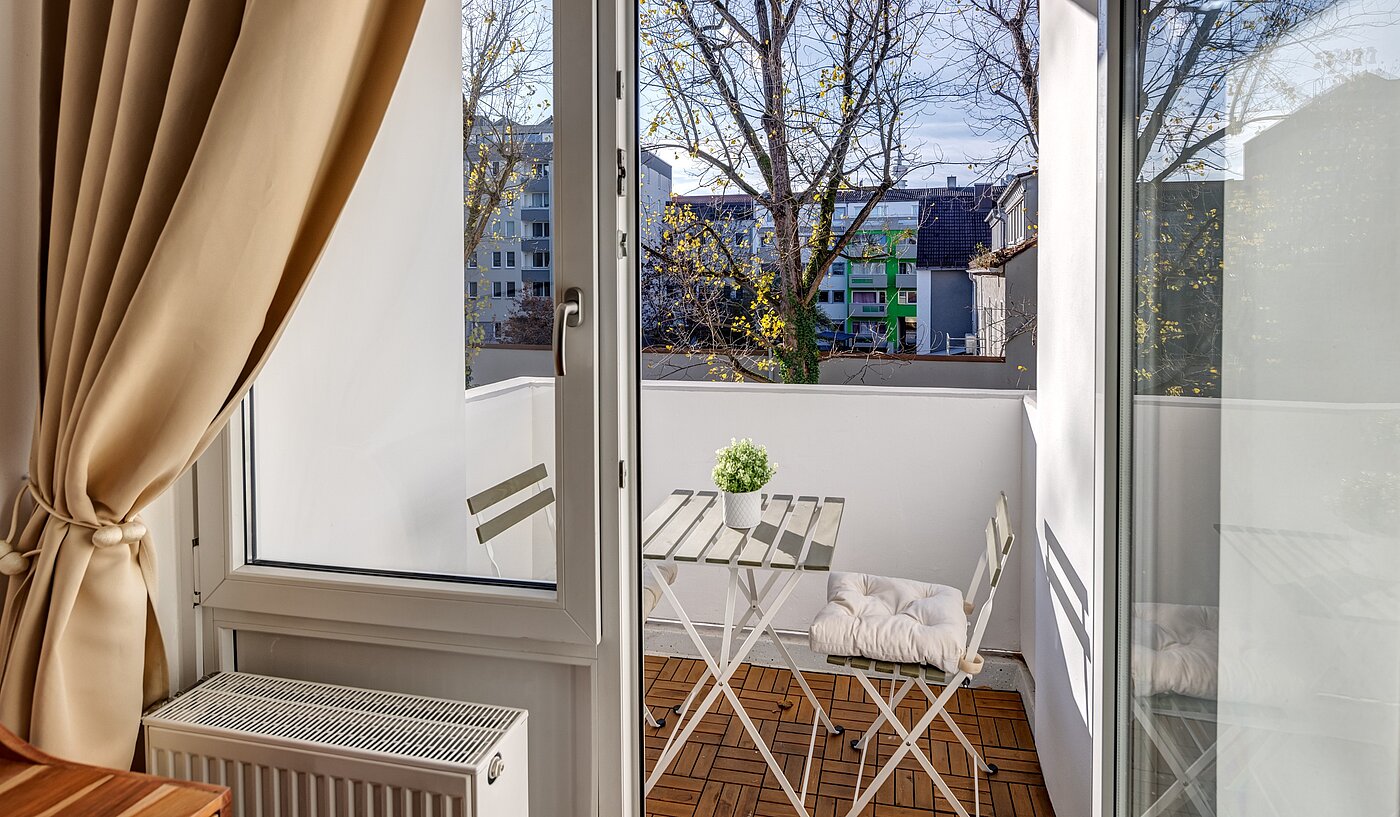 Apartment de 1 habitación | München-Milbertshofen | 70183 | ...und Zugang zum Balkon