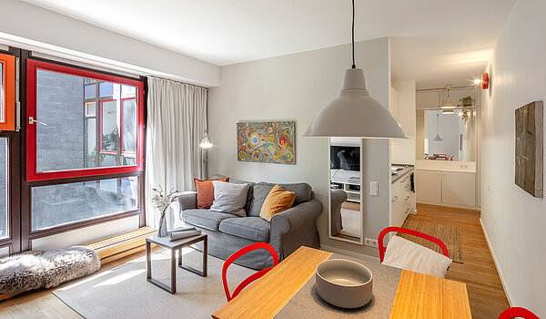 Apartamento de 2 habitaciones | München-Solln | 70418 | Wohnzimmer...