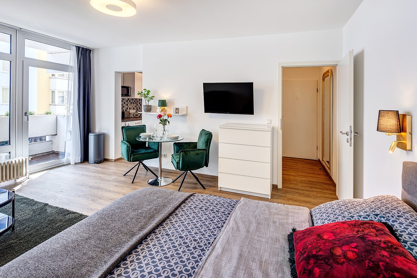 Apartamento de 1 habitación | München-Ludwigsvorstadt | 70176 | Ausgestattet mit einem Flat Screen...