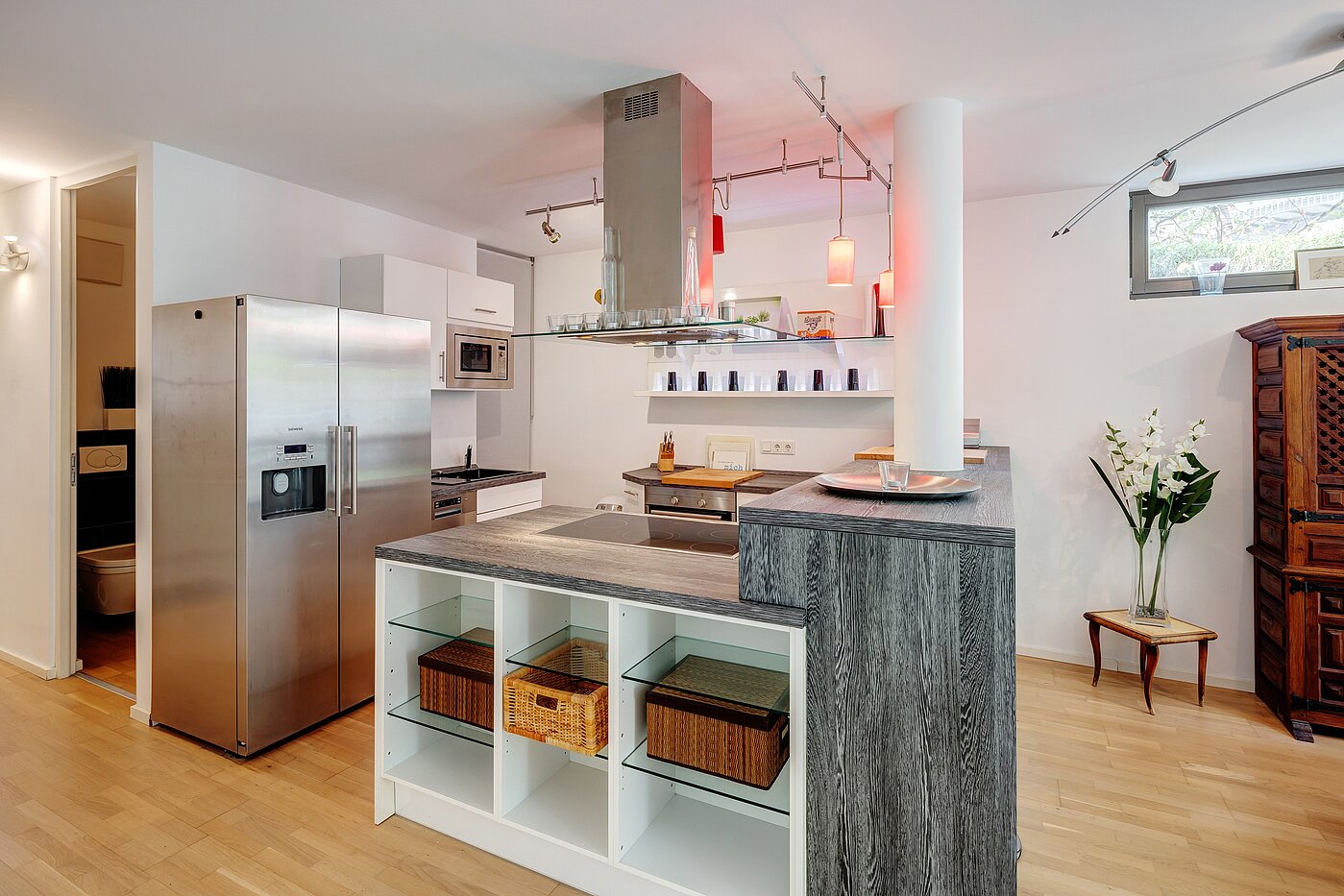 Apartamento de 2 habitaciones | München-Au | 70108 | Offene Küche mit Kochinsel