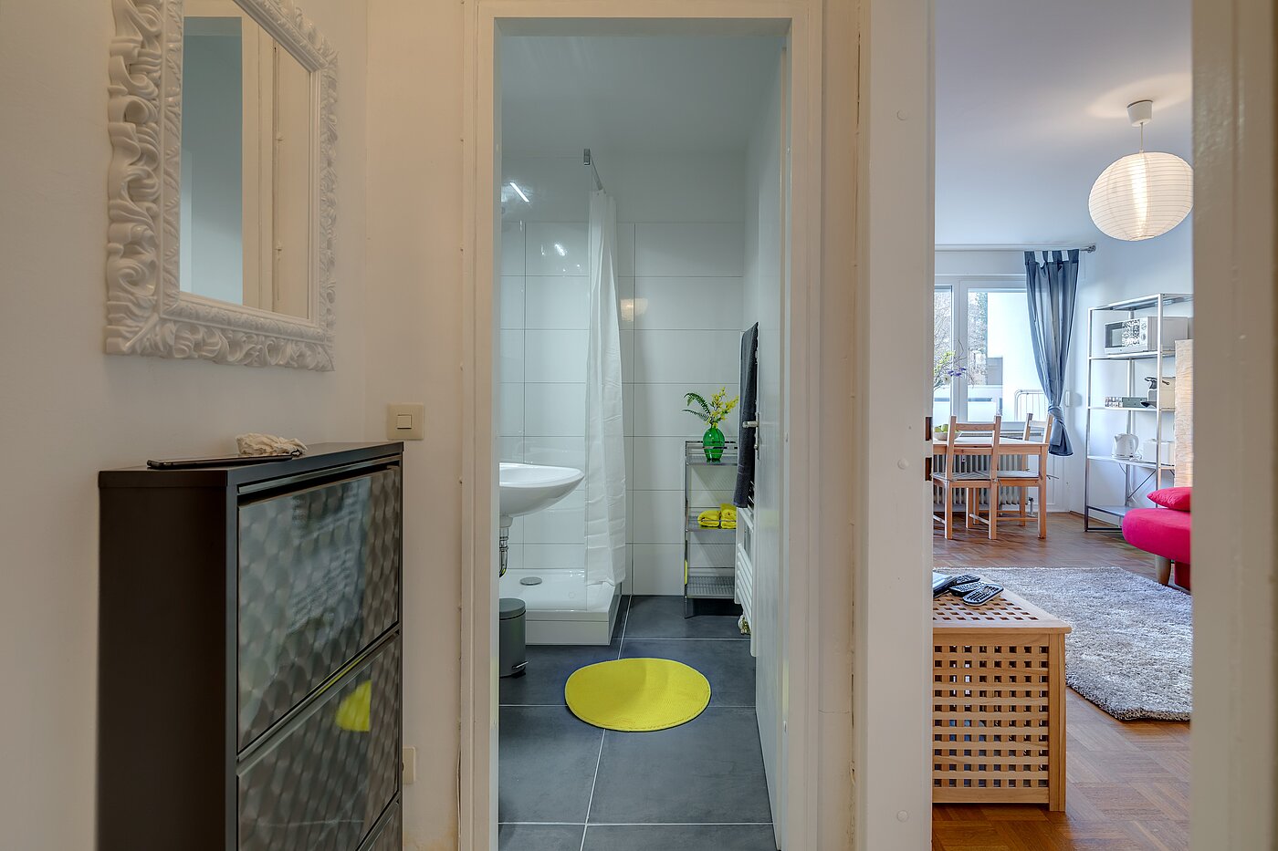 Apartamento de 1 habitación | München-Neuhausen | 2301ML8 | Eingangsbereich mit Blickrichtung Bad