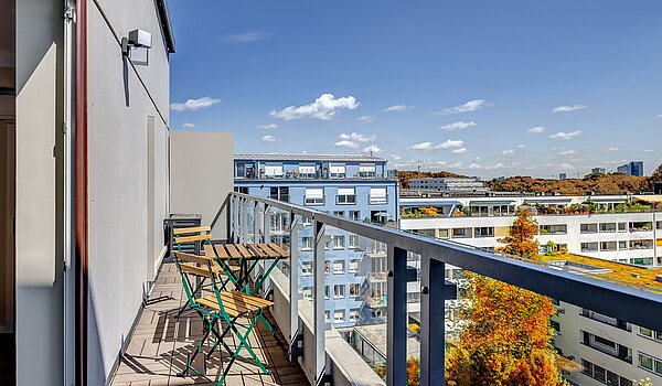 Apartment de 1 habitación | München-Schwabing | 70376 | Großer Balkon