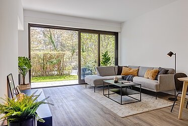 Obermenzing: piso de 2,5 habitaciones en el canal de Nymphenburg
