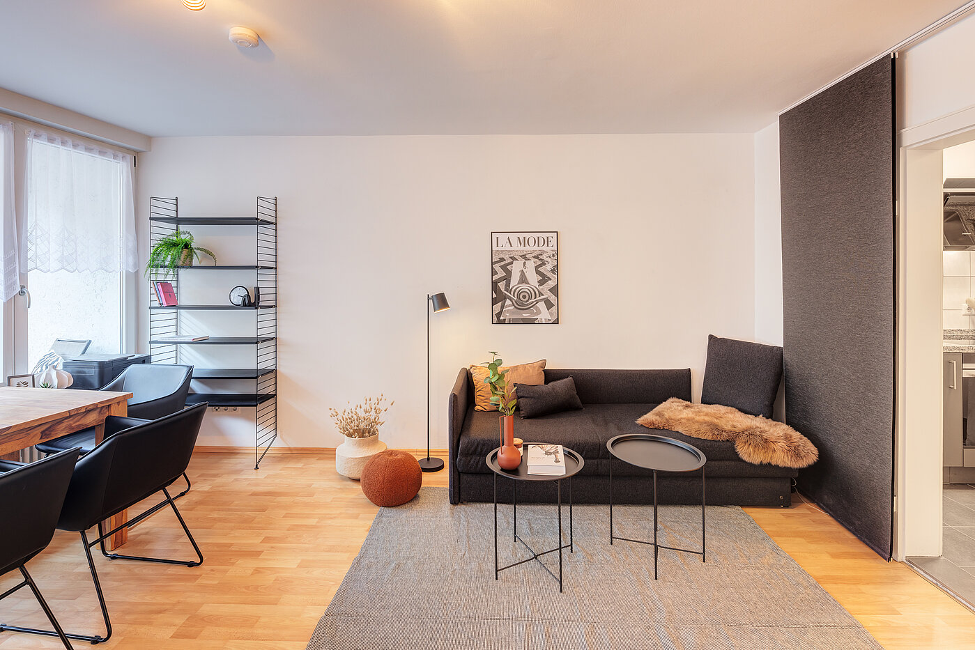 Apartment de 1 habitación | München-Schwabing | 70211 | Wohn-/Schlafbereich