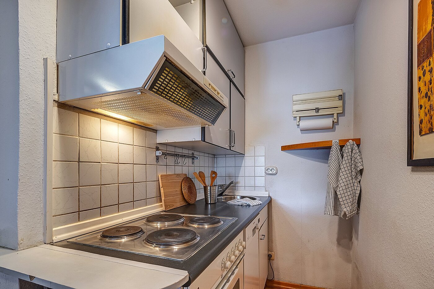 Apartamento de 1 habitación | München-Schwabing | 2109ML1 | Die Küche ist funktional und