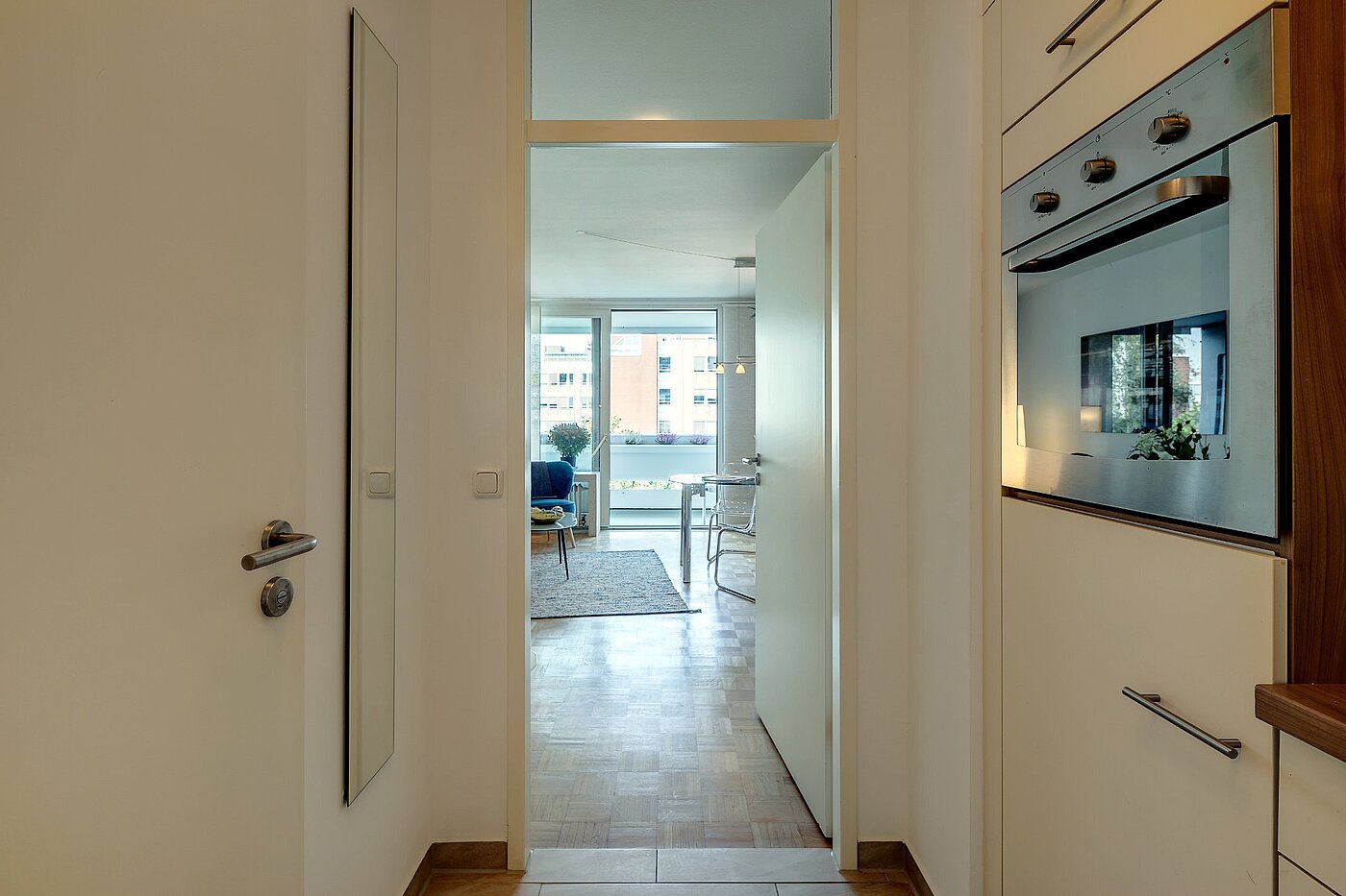Apartamento de 1 habitación | München-Bogenhausen | 1809ML7 | Blick aus der Küche
