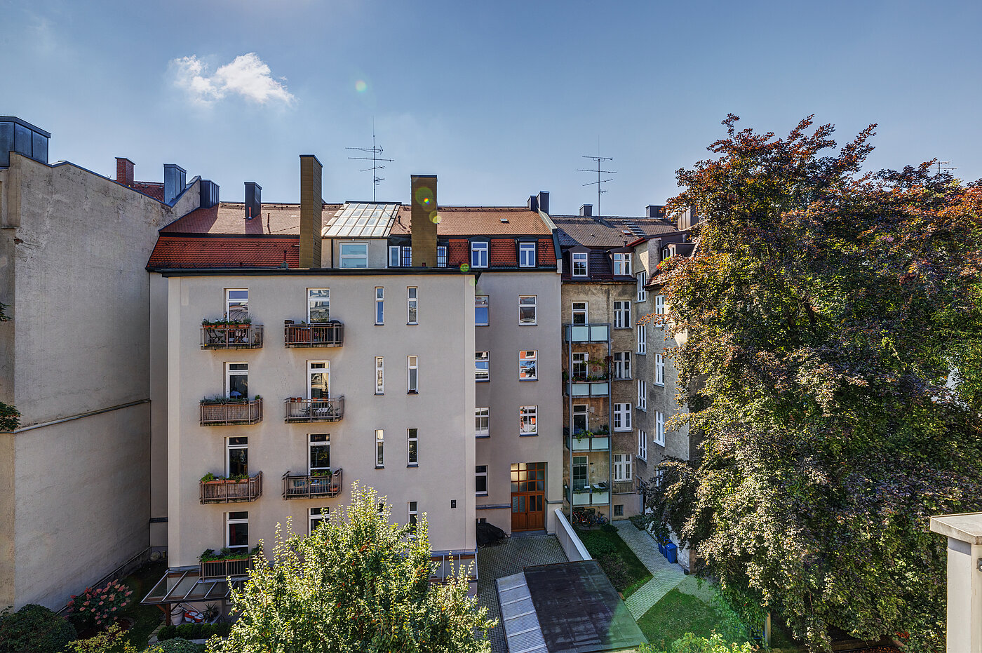 Apartamento de 1 habitación | München-Schwabing | 70449 | ...in den Innehof