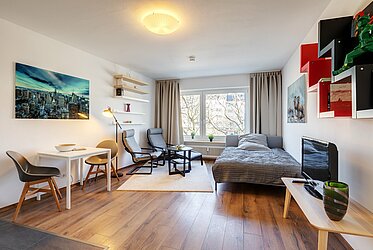 Nymphenburg: piso de 3 habitaciones - buen rendimiento gracias a una disposición inteligente