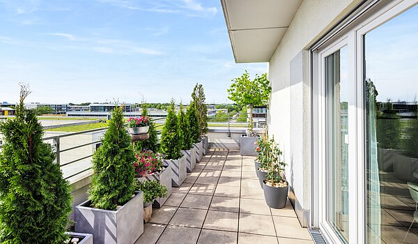 Penthouse de 3 habitaciones | München-Riem | 70468 | ...umlaufenden Terrasse