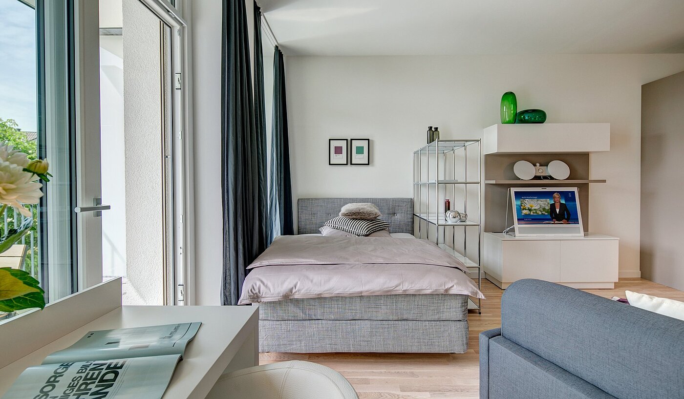 Apartamento de 1 habitación | München-Bogenhausen | 1807ML5 | ...Arbeits- und Schlafbereich