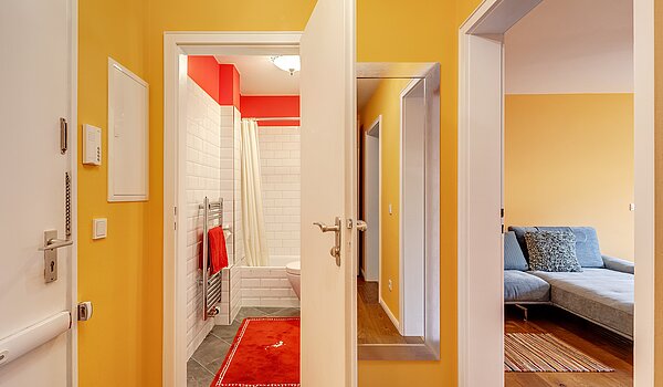 Apartamento de 2 habitaciones | München-Bogenhausen | 70287 | ...Bad und Wohnzimmer