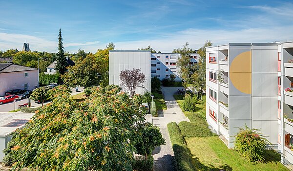 Apartamento de 2.5 habitaciones | München-Hadern | 70393 | Ausblick von der Loggia