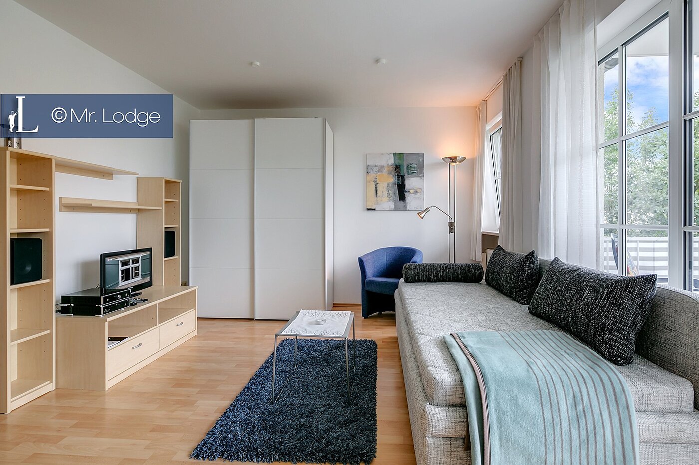 Apartamento de 1 habitación | München-Untermenzing | 1802ML1 | Großer Wohn- Schlafbereich