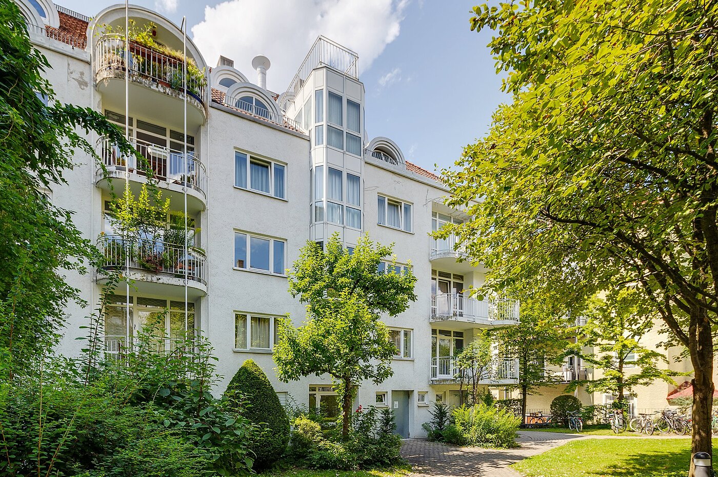 Apartamento de 1.5 habitaciones | München-Lehel | 2107ML9 | Gartenseite