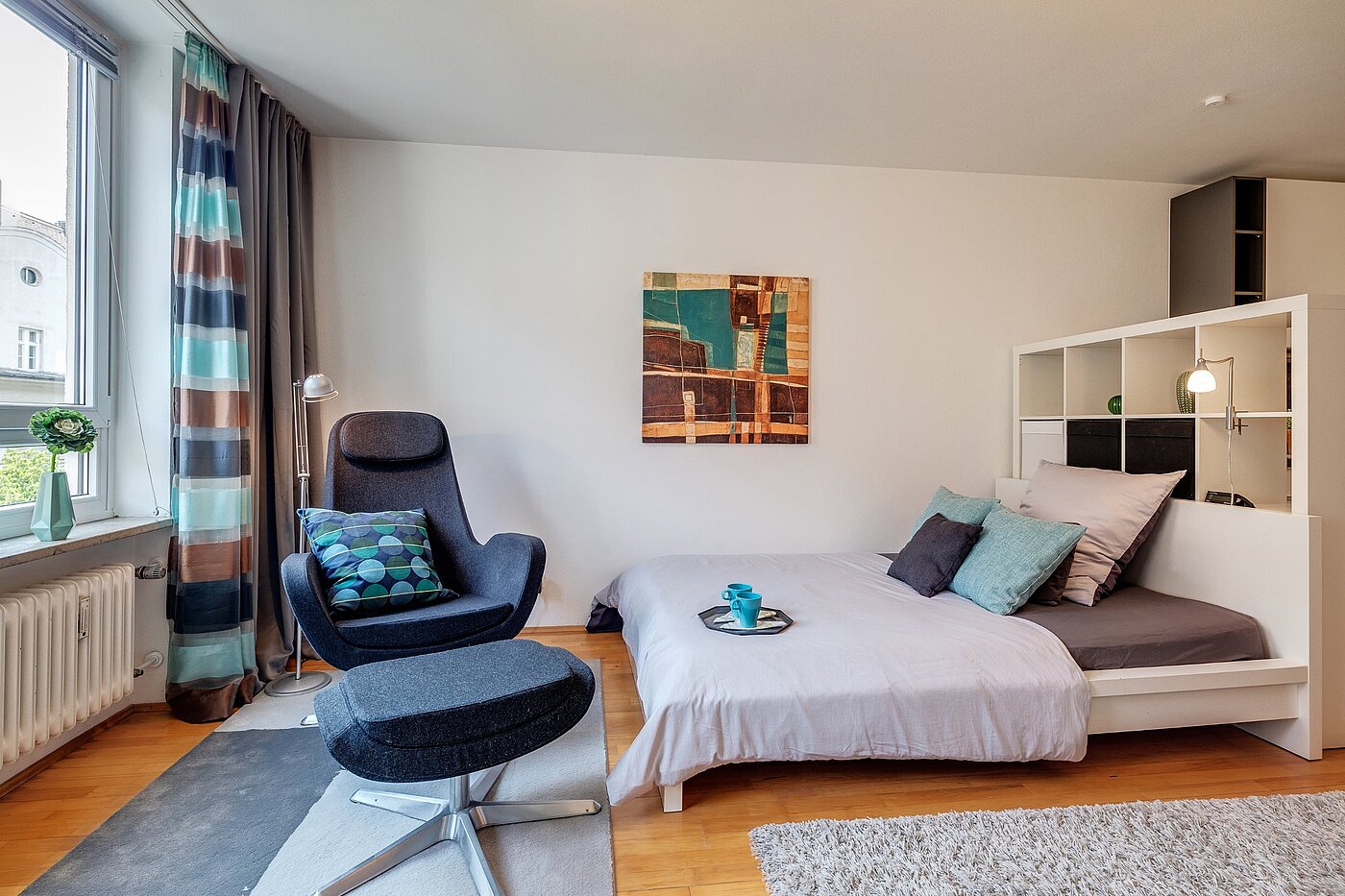 Apartamento de 1 habitación | München-Haidhausen | 2102ML4 | ...und Schlafbereich
