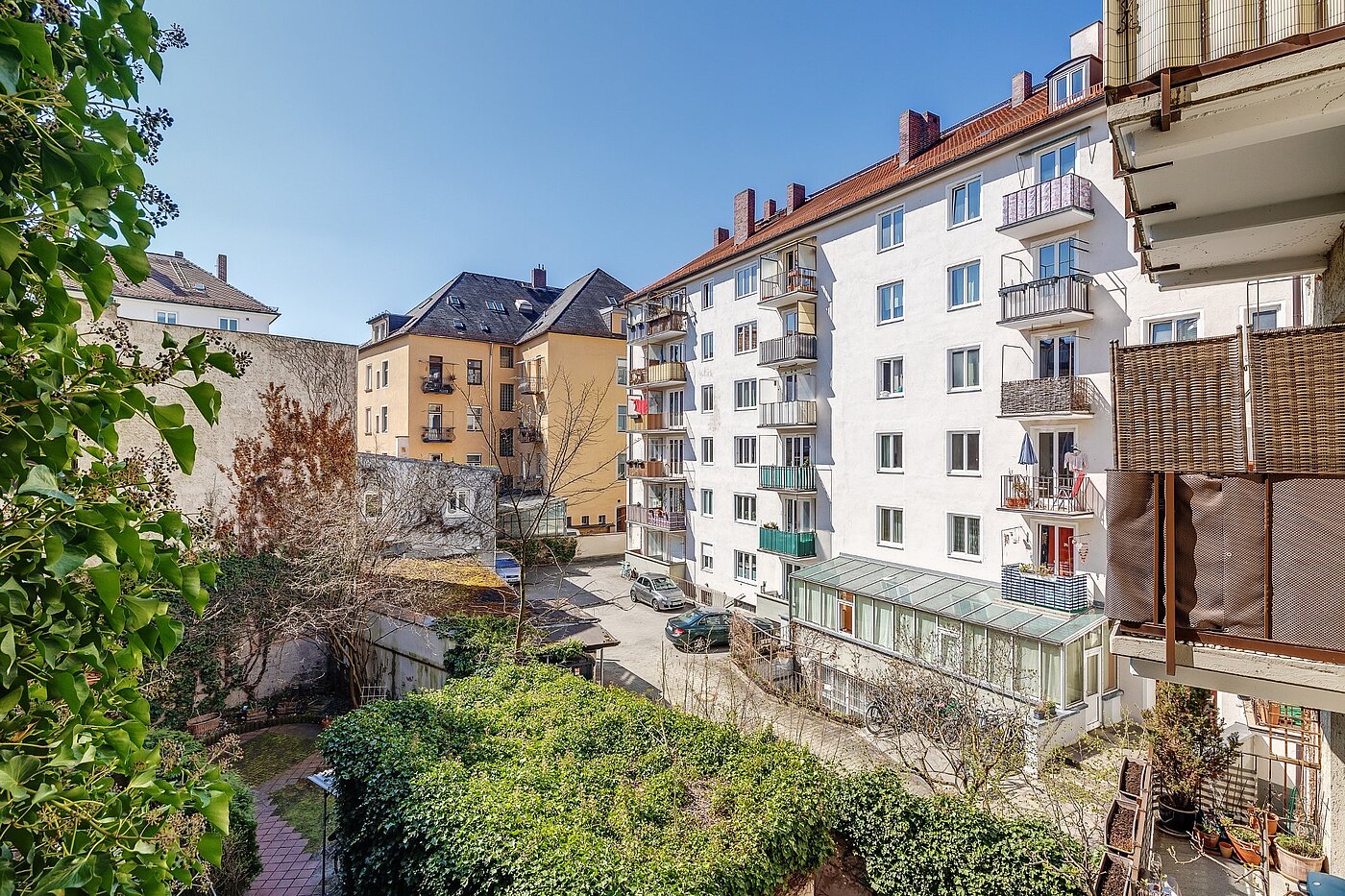 Apartamento de 2 habitaciones | München-Untergiesing | 2003ML12 | Ausblick zum ruhigen Innenhof