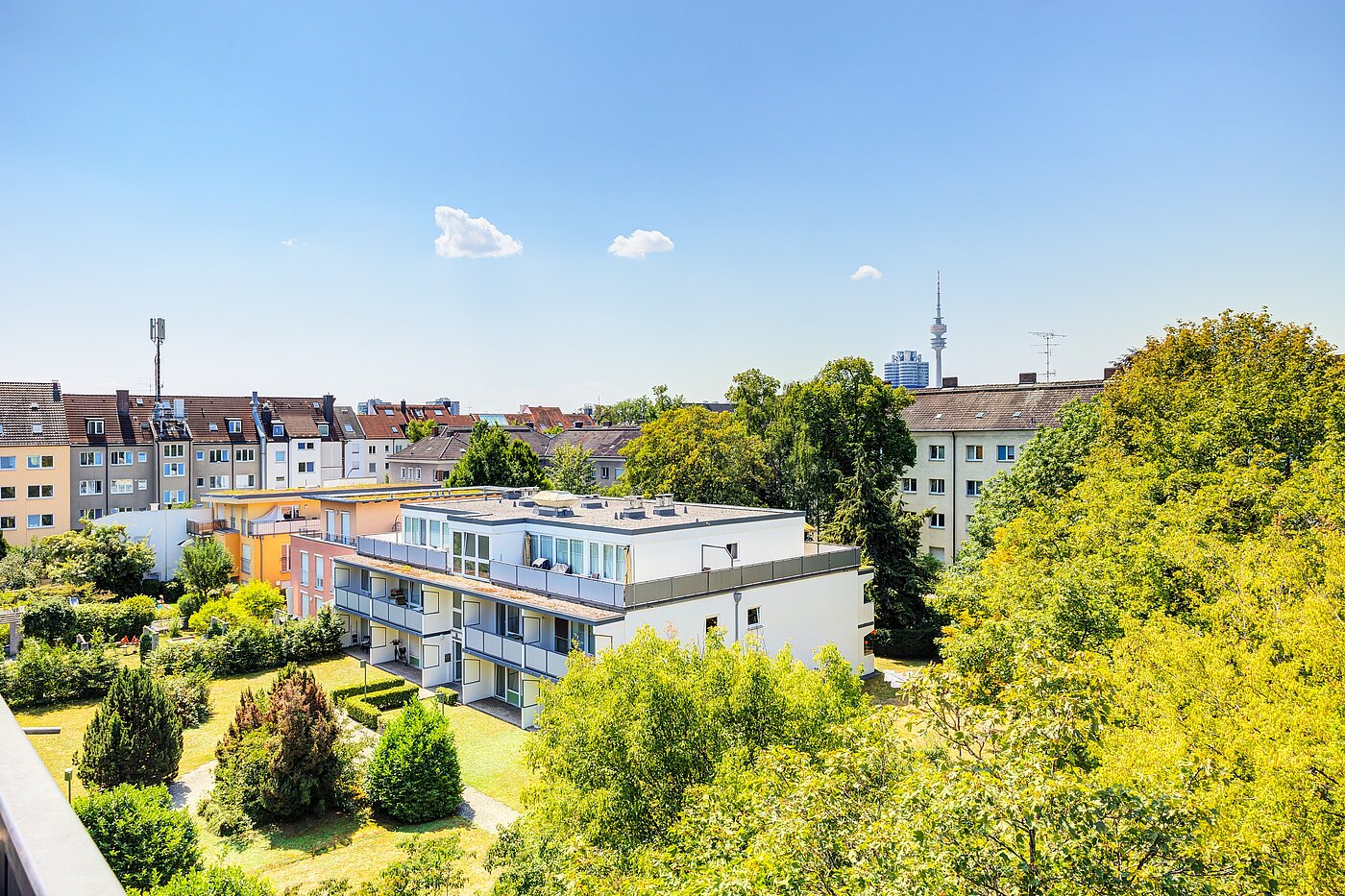 Apartamento de 1 habitación | München-Milbertshofen | 704371 | Grüne Außenansicht