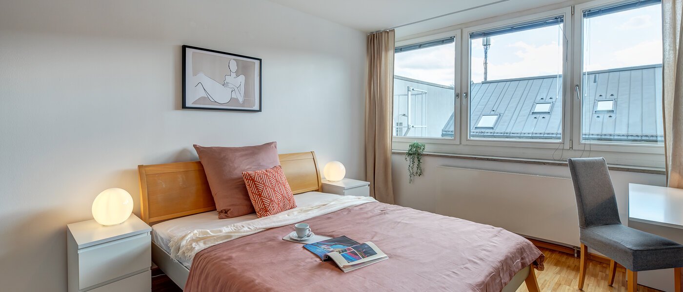 ático con terraza München Maxvorstadt - Museumsviertel 02 2. dormitorio 1