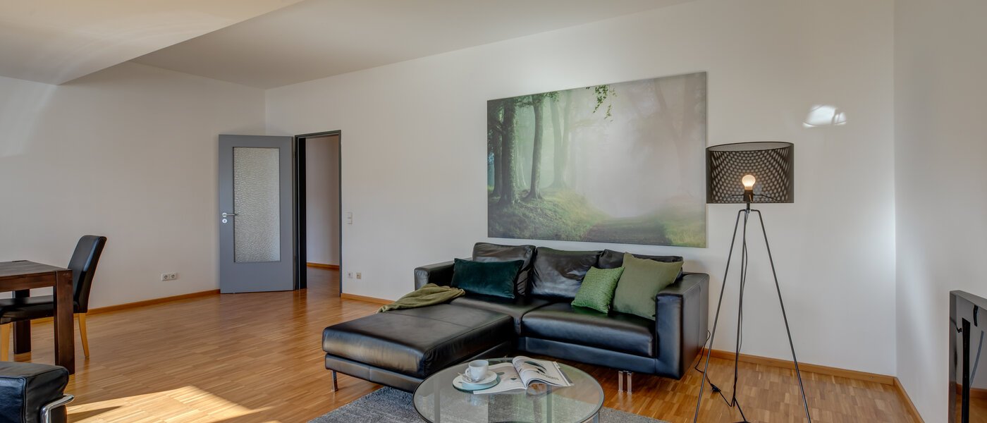 ático con terraza München Maxvorstadt - Museumsviertel 04 zona de día  1