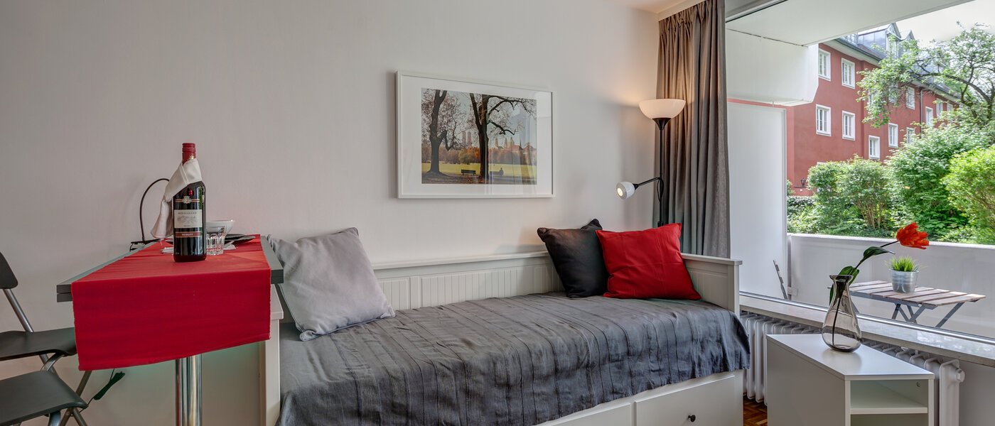 apartamento München Schwabing-Nord (zw. Leopoldstraße & Englischen Garten) 01 zona de dormir 10010