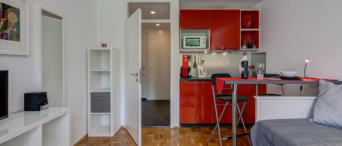 apartamento München Schwabing-Nord (zw. Leopoldstraße & Englischen Garten) 03 zona de día  10010