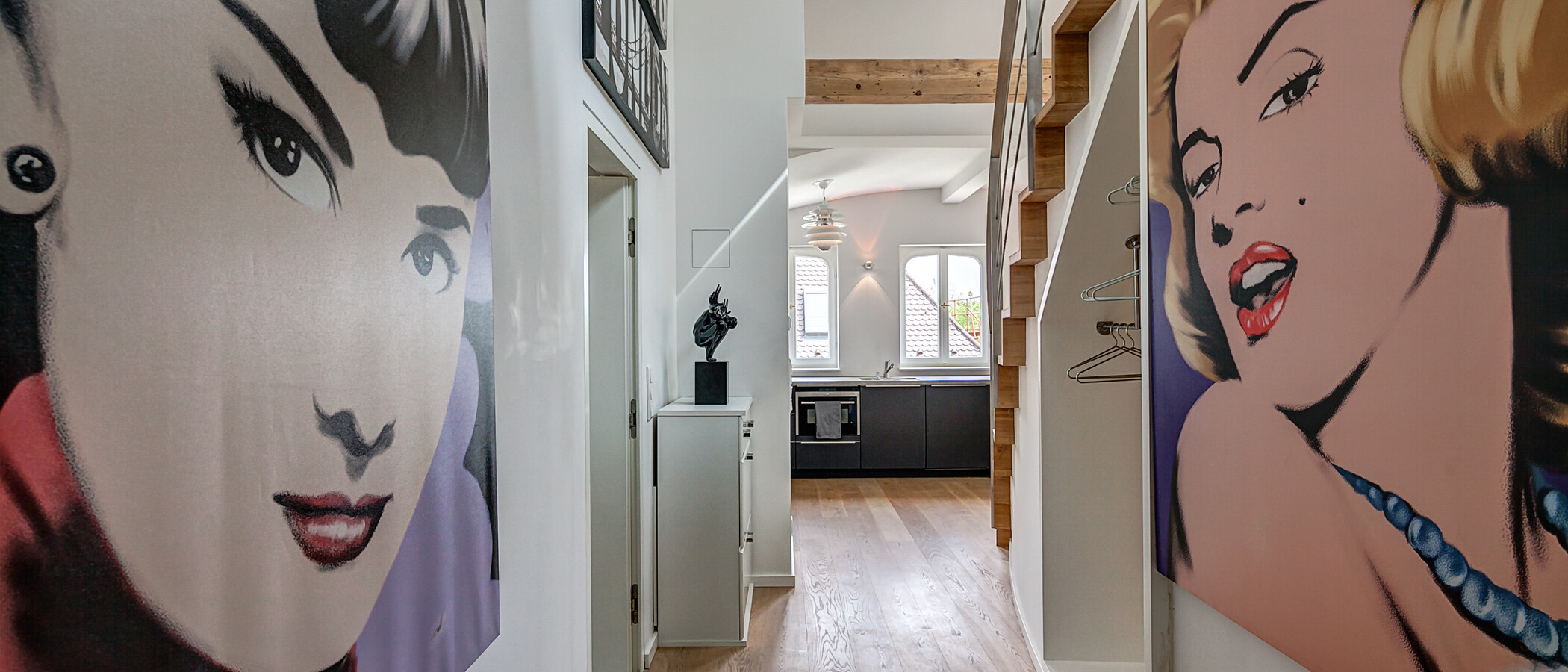 piso con galería München Schwabing (rechts der Leopoldstraße) 02 pasillo 10012