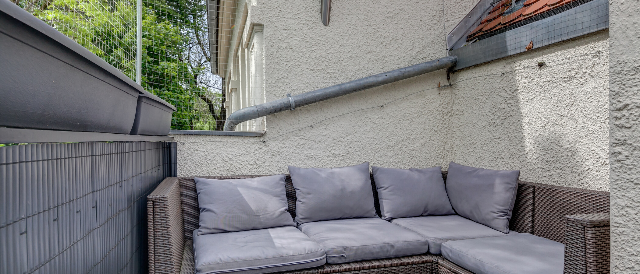 piso con galería München Schwabing (rechts der Leopoldstraße) 01 terraza 10012