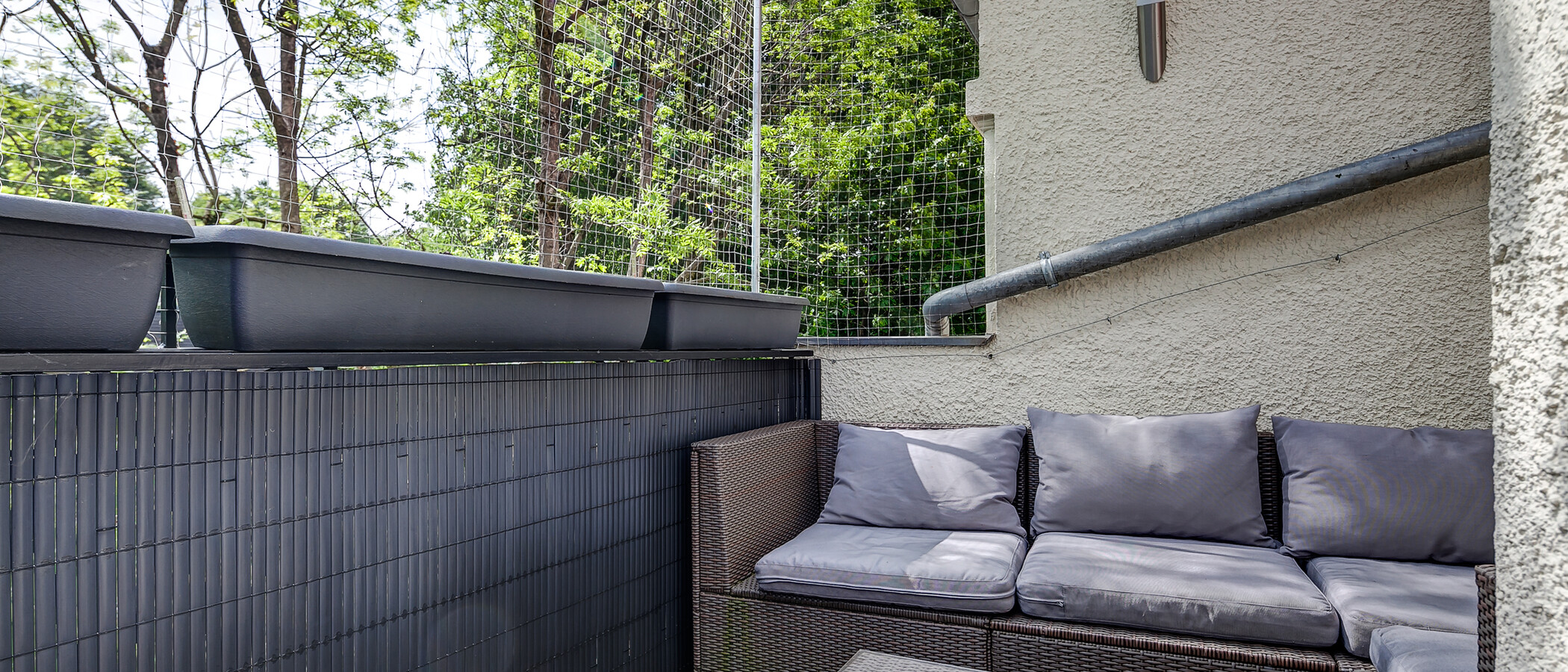piso con galería München Schwabing (rechts der Leopoldstraße) 02 terraza 10012