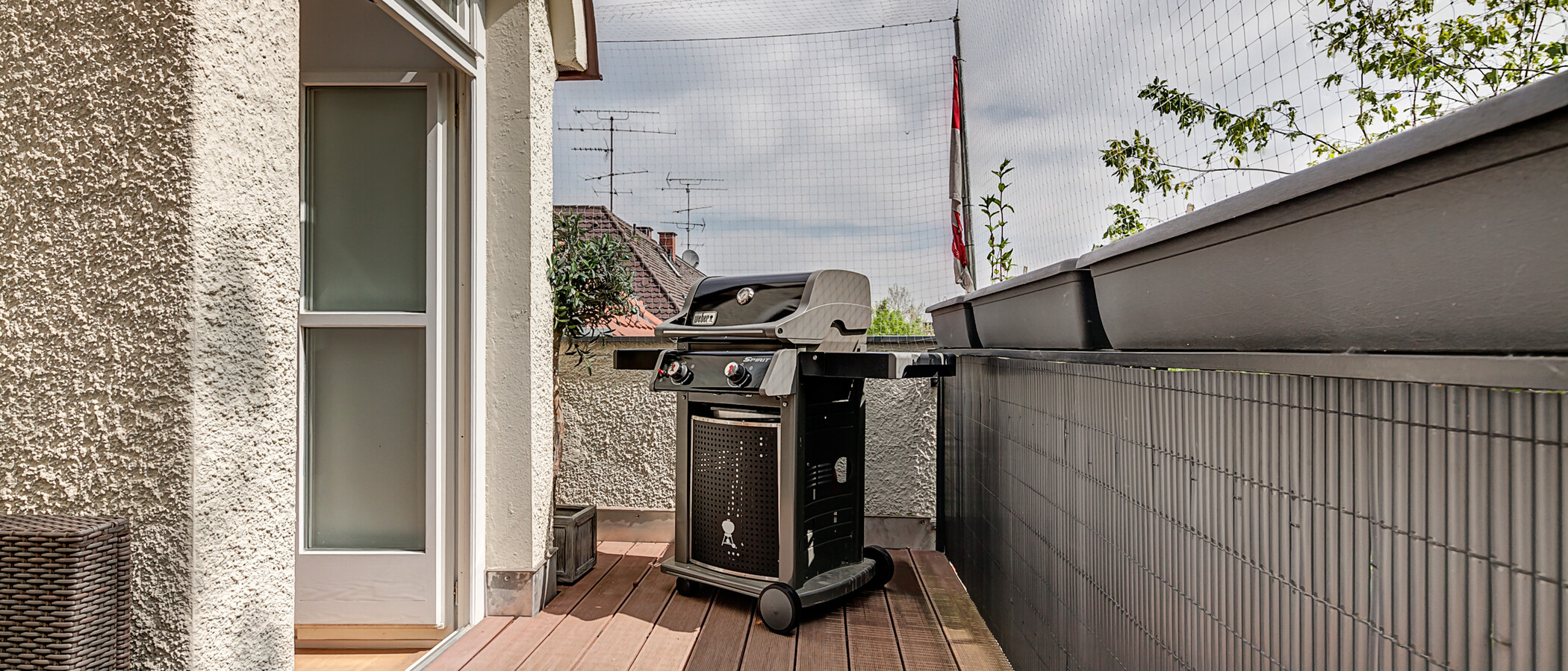 piso con galería München Schwabing (rechts der Leopoldstraße) 04 terraza 10012
