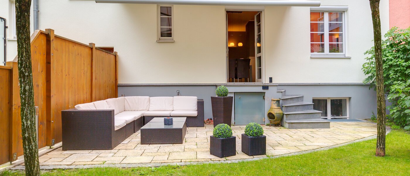 piso con jardín München Schwabing-West (rund um den Bonner Platz) 01 terraza 10060