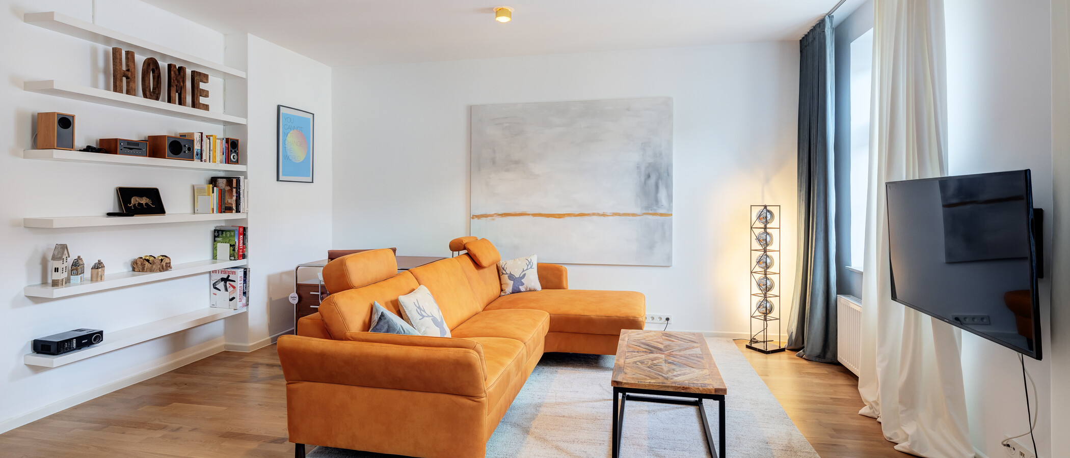 apartamento München Obergiesing 03 sala de estar 10070