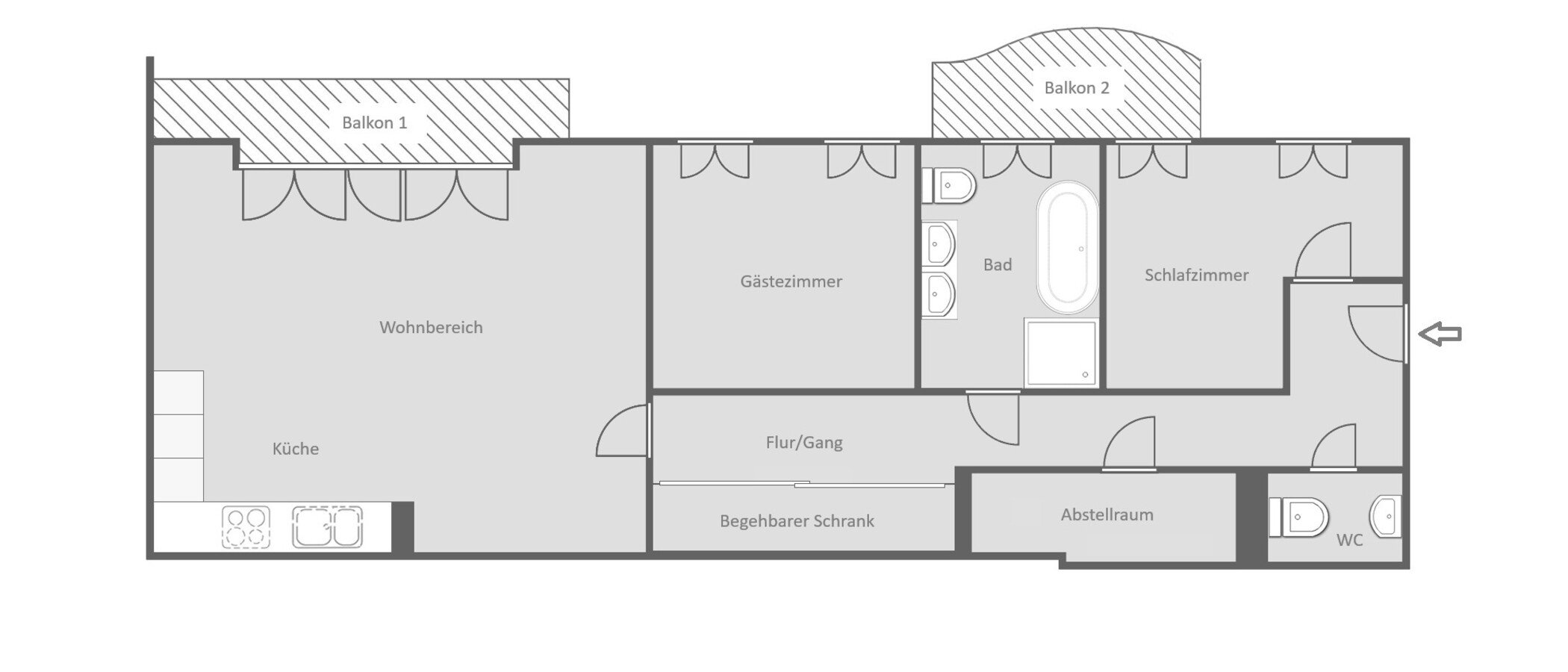 apartamento München Maxvorstadt - Universitätsviertel 01 plano 10142