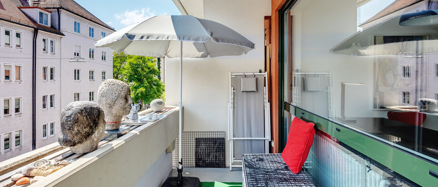 apartamento München Schwabing-West (rund um den Hohenzollernplatz) 01 balcón 10175