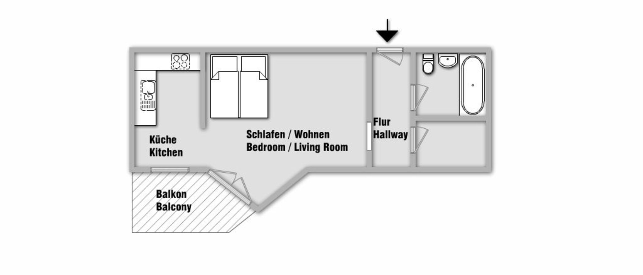 apartamento München Maxvorstadt - Universitätsviertel 01 plano 10343