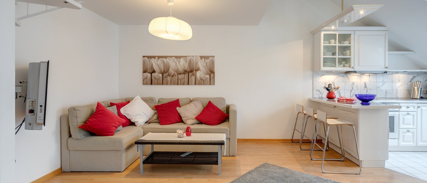 piso con galería München Fasangarten 02 salón 10367