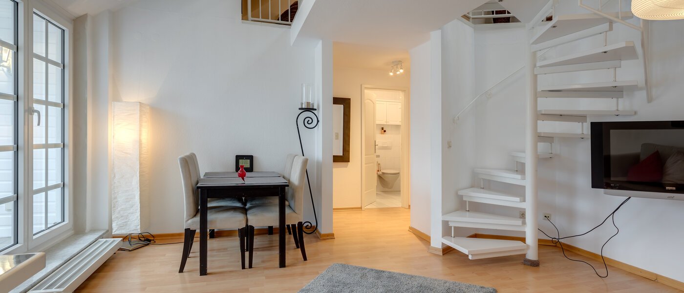 piso con galería München Fasangarten 05 salón 10367