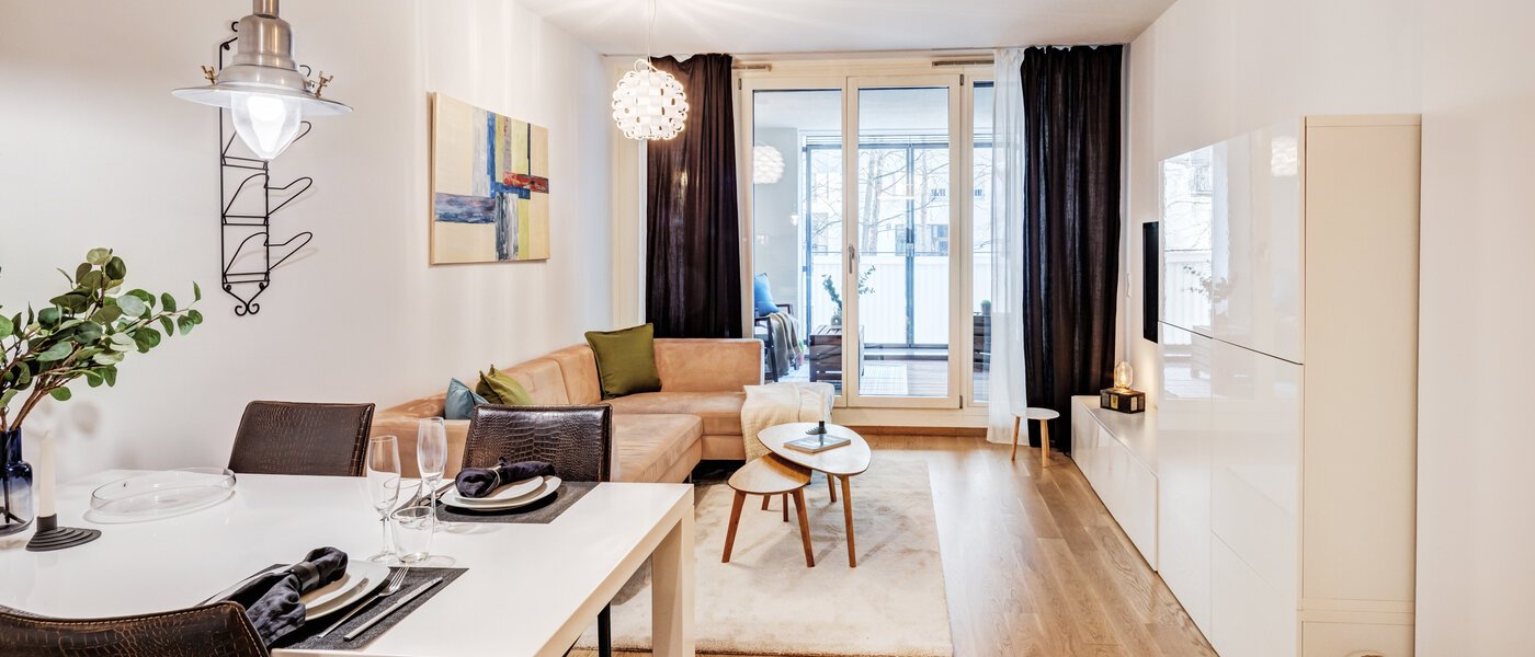 apartamento München Maxvorstadt - Westen 03 zona de día  10381