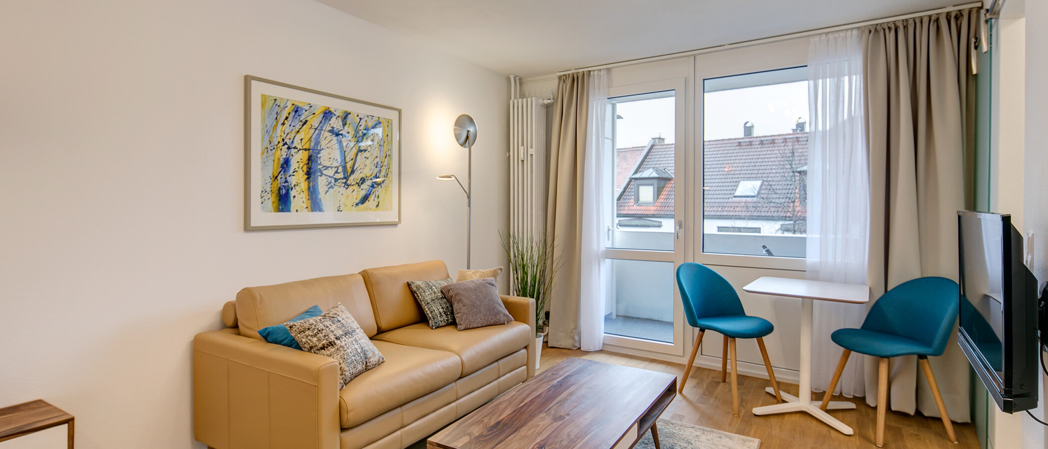 apartamento München Milbertshofen 01 salón 10436