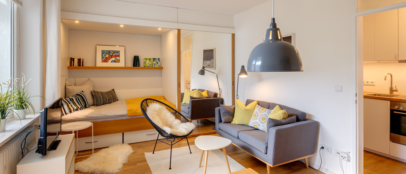 apartamento München Schwabing-West (rund um den Hohenzollernplatz) 01 zona de día  10458