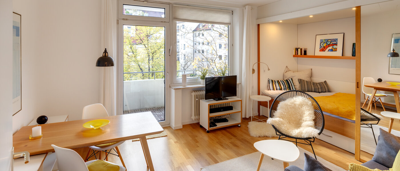 apartamento München Schwabing-West (rund um den Hohenzollernplatz) 04 zona de día  10458