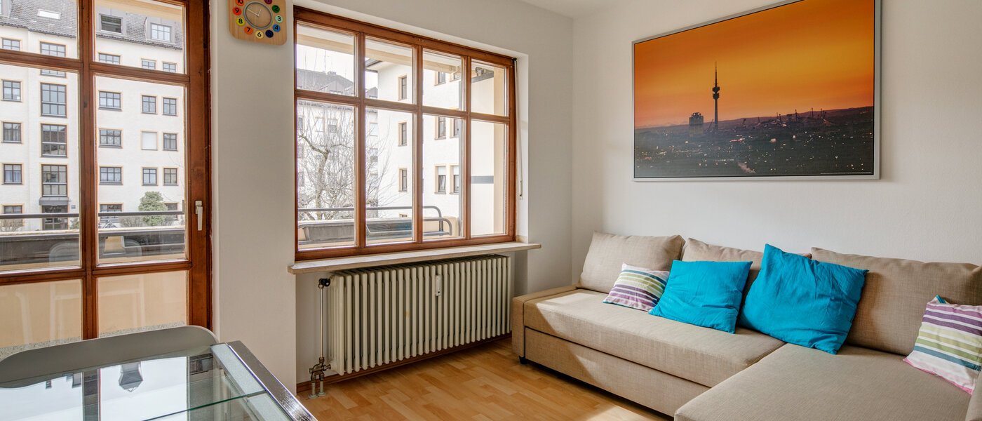 apartamento München Berg am Laim 02 salón 10487
