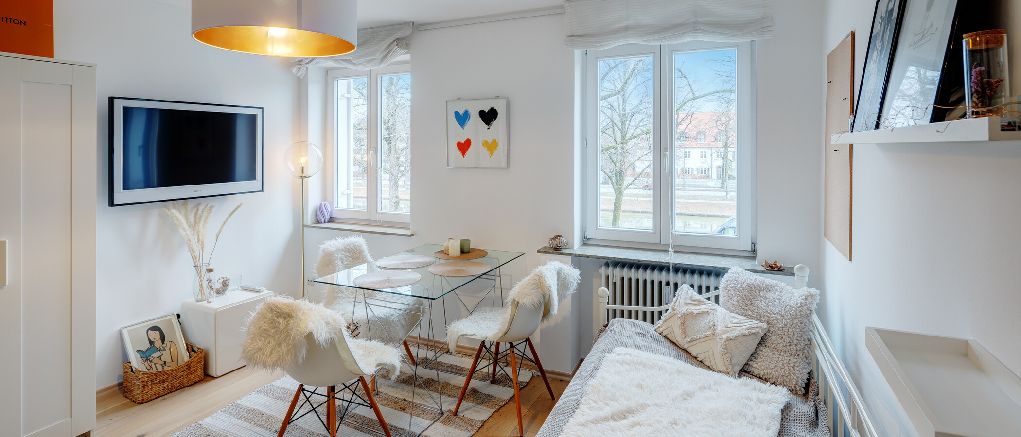 apartamento München Nymphenburg 02 zona de día  10508