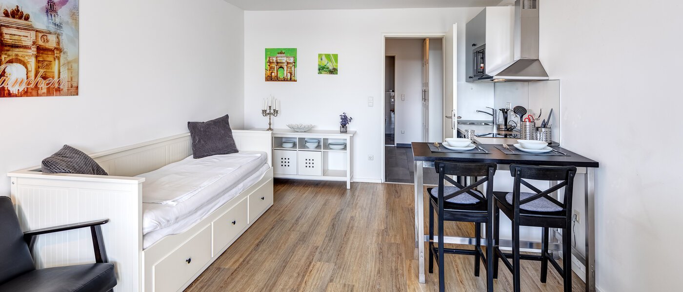 apartamento München Olympiadorf 02 zona de día  10579