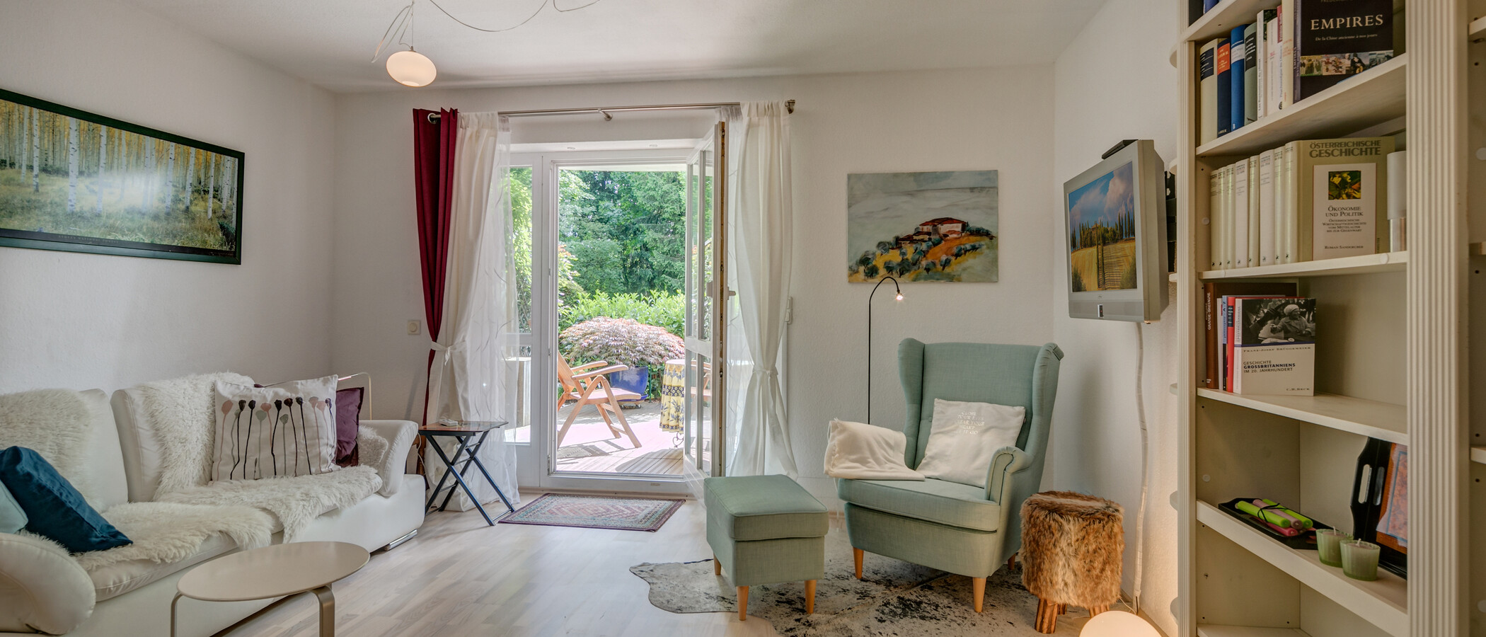 apartamento München Schwabing-Georgenschwaige 01 salón 10584