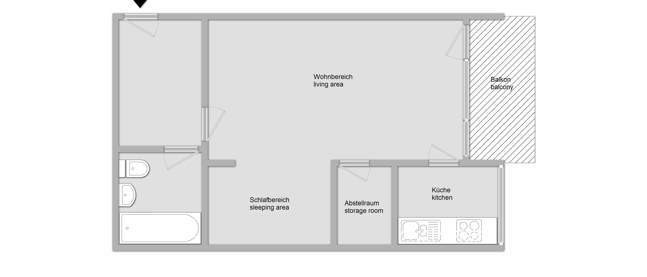 apartamento München Berg am Laim 01 plano 10726