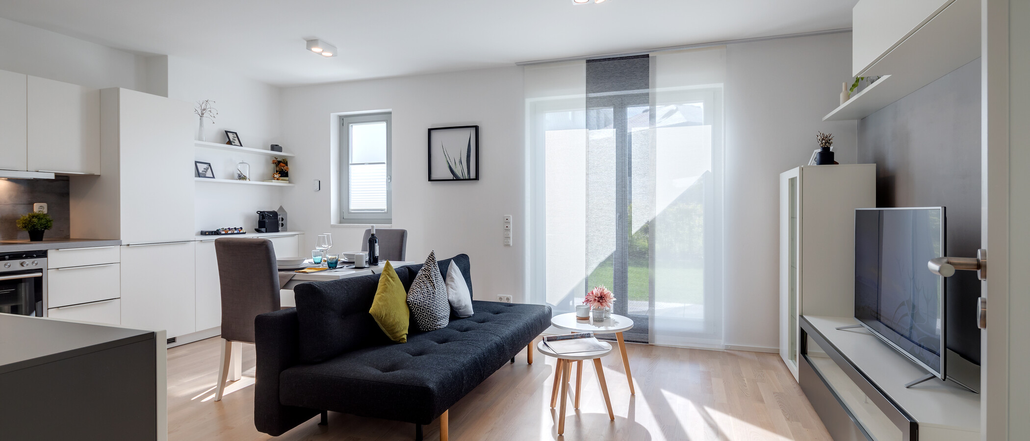 apartamento München Messestadt Riem 02 salón 10766